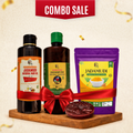 Hair Care Combo: 500ml Oil + 500ml Shampoo + Free Organic Soap 1+ Face Pack