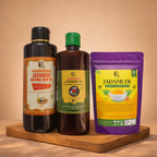 Hair Care Combo: 500 ml Hair Oil + 200ml Shampoo + Free Face Pack